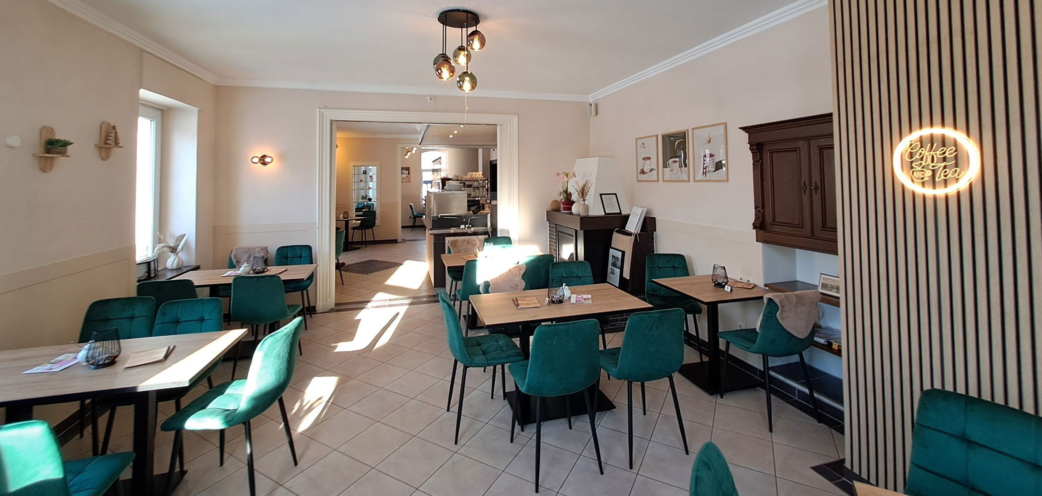 Das Interior des Cafe am Kurpark