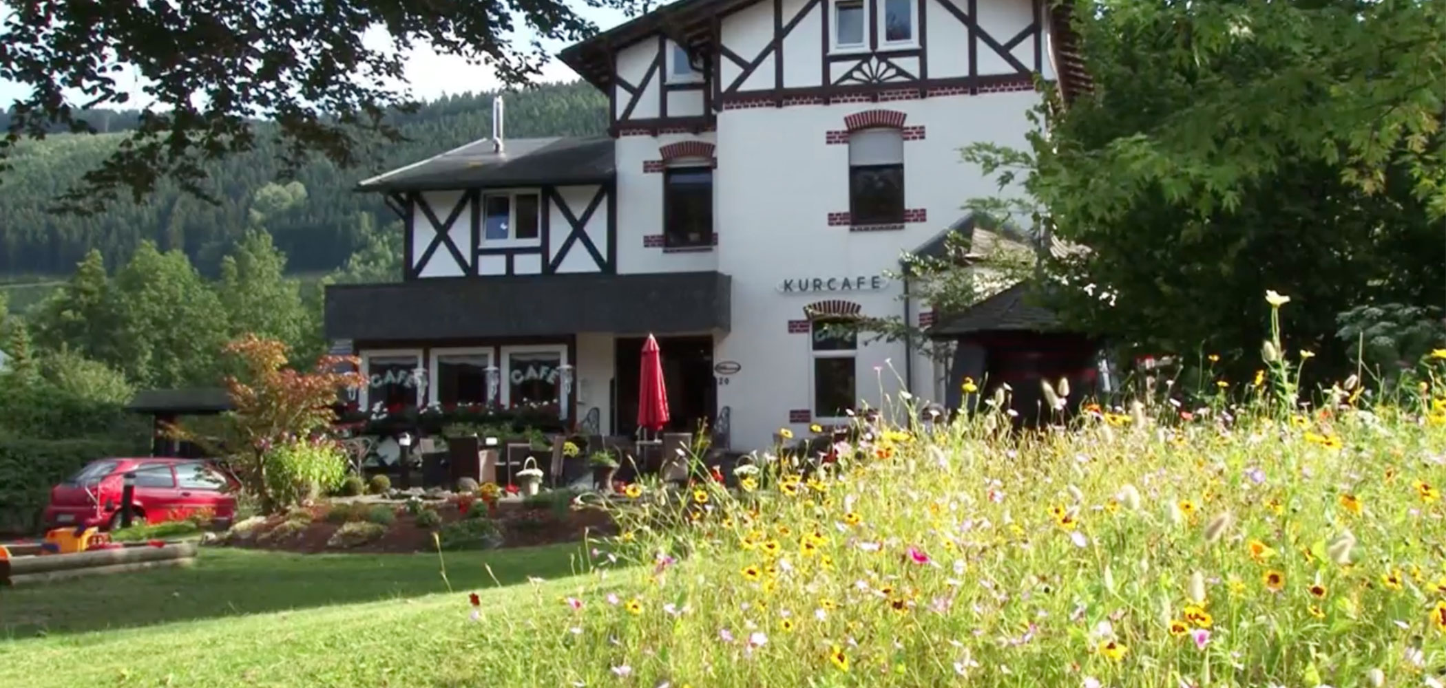 Das Cafe am Kurpark in Saalhausen